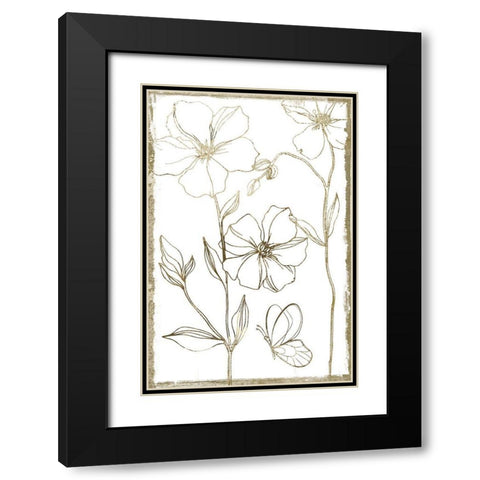 Gold Philosophy II Black Modern Wood Framed Art Print with Double Matting by Sommers, Mindy