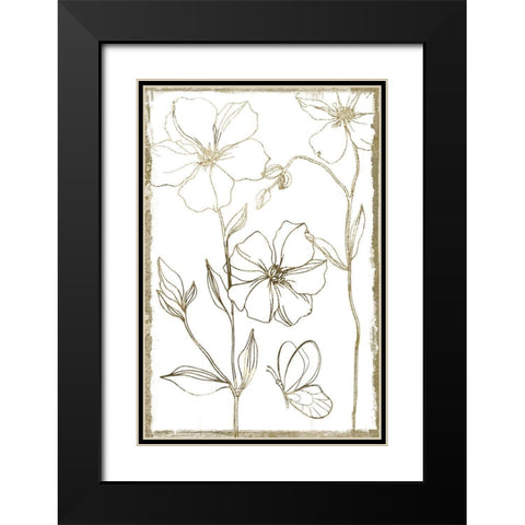 Gold Philosophy II Black Modern Wood Framed Art Print with Double Matting by Sommers, Mindy