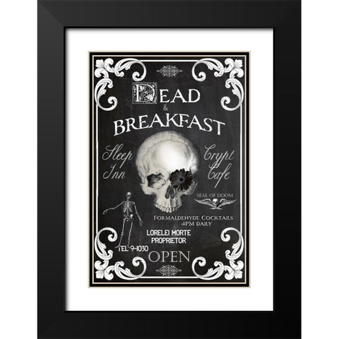 Dead and Breakfast Black Modern Wood Framed Art Print with Double Matting by Sommers, Mindy