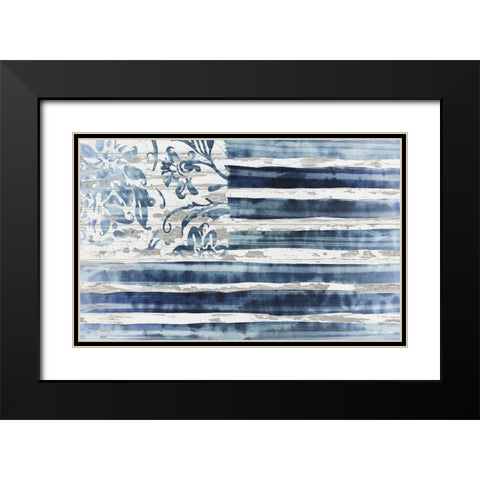 Boho Flag Black Modern Wood Framed Art Print with Double Matting by Sommers, Mindy