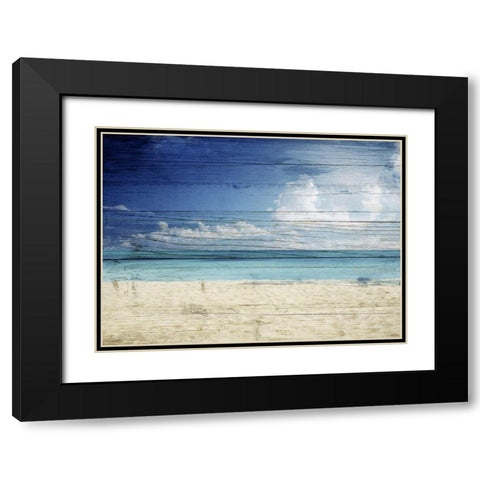 Beach Black Modern Wood Framed Art Print with Double Matting by Sommers, Mindy