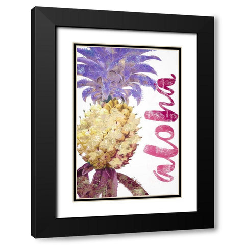 Aloha I Black Modern Wood Framed Art Print with Double Matting by Sommers, Mindy
