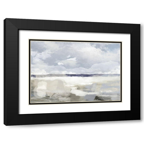 The Sea-The Sky Black Modern Wood Framed Art Print with Double Matting by Sommers, Mindy