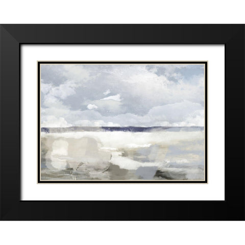 The Sea-The Sky Black Modern Wood Framed Art Print with Double Matting by Sommers, Mindy