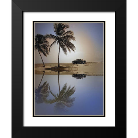 Lovers Peak Black Modern Wood Framed Art Print with Double Matting by Sommers, Mindy