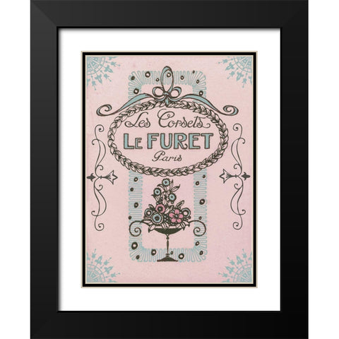 Les Corsets Black Modern Wood Framed Art Print with Double Matting by Sommers, Mindy