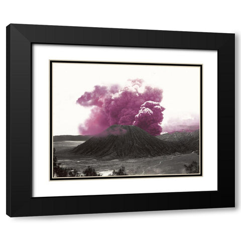 Eruption Black Modern Wood Framed Art Print with Double Matting by Sommers, Mindy