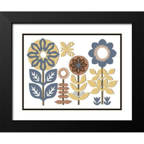 Nineties Vibe Black Modern Wood Framed Art Print with Double Matting by Sommers, Mindy