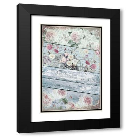Villa Rosa Black Modern Wood Framed Art Print with Double Matting by Sommers, Mindy