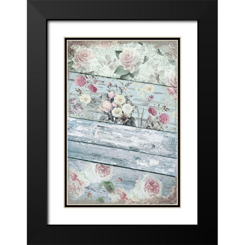 Villa Rosa Black Modern Wood Framed Art Print with Double Matting by Sommers, Mindy