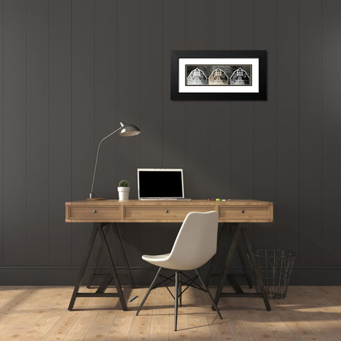 Old Barn Road Black Modern Wood Framed Art Print with Double Matting by Sommers, Mindy