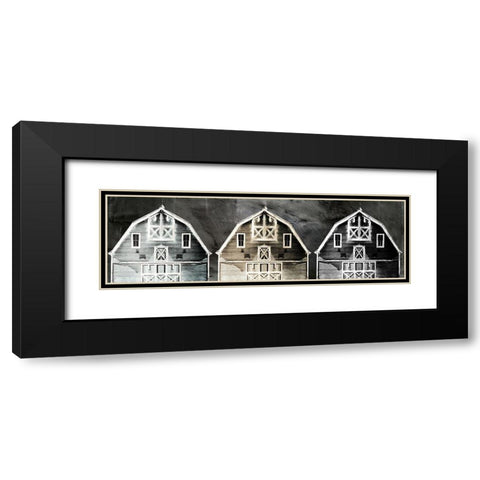 Old Barn Road Black Modern Wood Framed Art Print with Double Matting by Sommers, Mindy