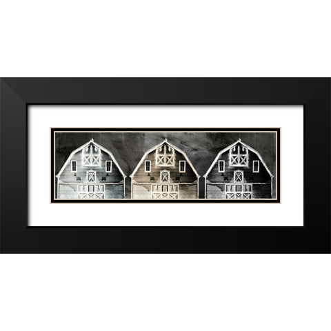 Old Barn Road Black Modern Wood Framed Art Print with Double Matting by Sommers, Mindy