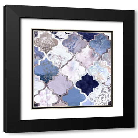 Periwinkle Paris Black Modern Wood Framed Art Print with Double Matting by Sommers, Mindy