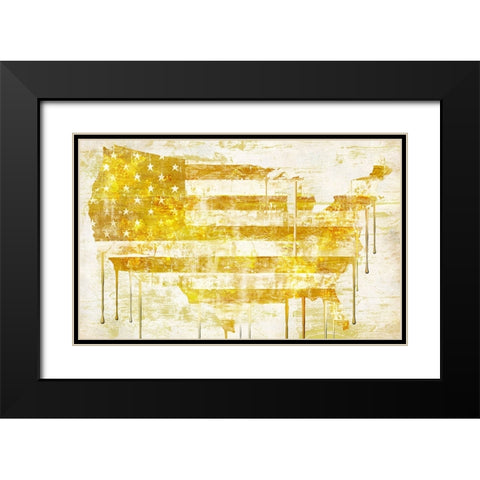 American Dream Black Modern Wood Framed Art Print with Double Matting by Sommers, Mindy