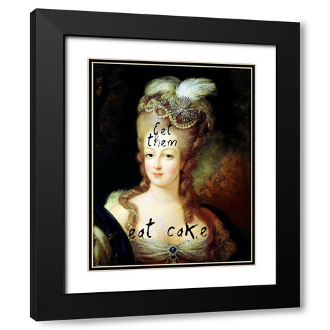 Oh Marie Black Modern Wood Framed Art Print with Double Matting by Sommers, Mindy