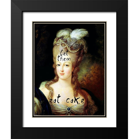 Oh Marie Black Modern Wood Framed Art Print with Double Matting by Sommers, Mindy