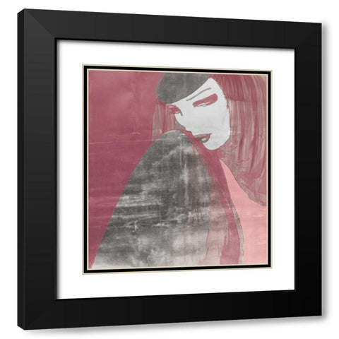 Strike a Pose Black Modern Wood Framed Art Print with Double Matting by Sommers, Mindy