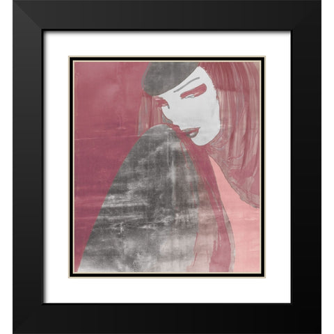 Strike a Pose Black Modern Wood Framed Art Print with Double Matting by Sommers, Mindy