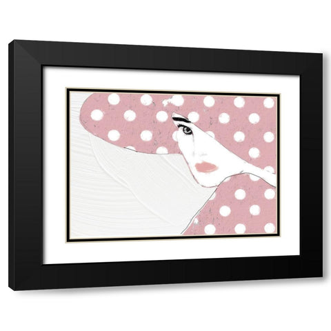 Lady with Hat Black Modern Wood Framed Art Print with Double Matting by Sommers, Mindy