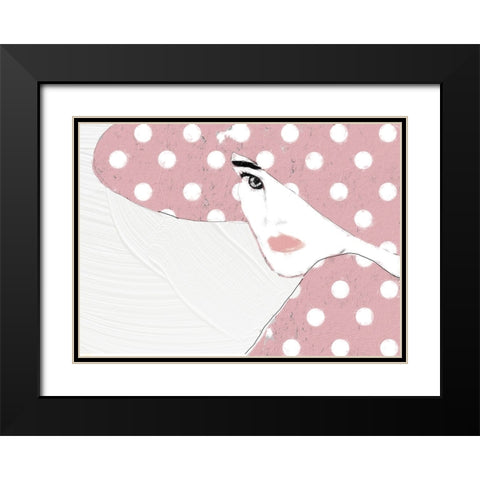Lady with Hat Black Modern Wood Framed Art Print with Double Matting by Sommers, Mindy