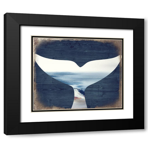 Sea Story Black Modern Wood Framed Art Print with Double Matting by Sommers, Mindy