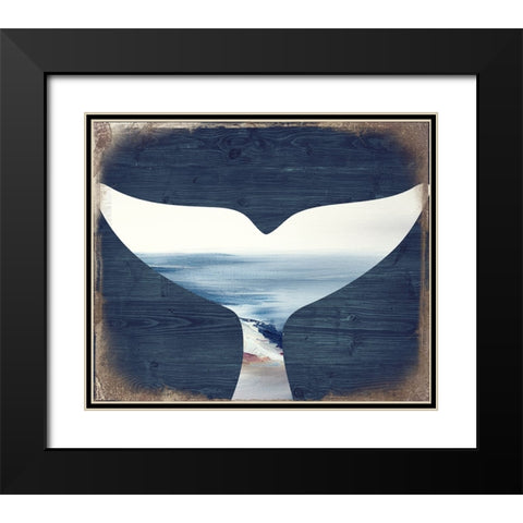 Sea Story Black Modern Wood Framed Art Print with Double Matting by Sommers, Mindy