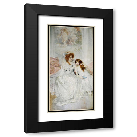 Tender Loving Care Black Modern Wood Framed Art Print with Double Matting by Gow, Mary Louise