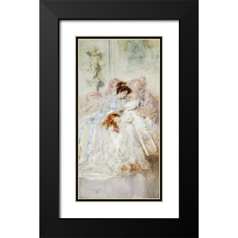 Precious Moments Black Modern Wood Framed Art Print with Double Matting by Gow, Mary Louise