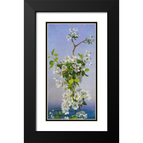 Blossom I Black Modern Wood Framed Art Print with Double Matting by Anderson, Sophie