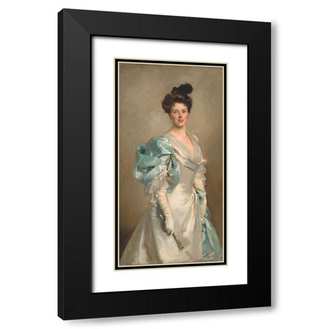 Mary Crowninshield Endicott Chamberlain Black Modern Wood Framed Art Print with Double Matting by Sargent, John Singer
