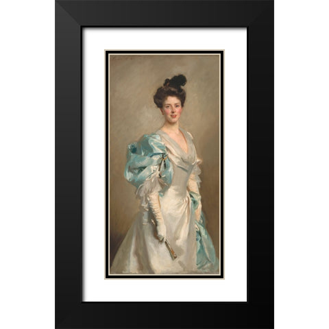 Mary Crowninshield Endicott Chamberlain Black Modern Wood Framed Art Print with Double Matting by Sargent, John Singer