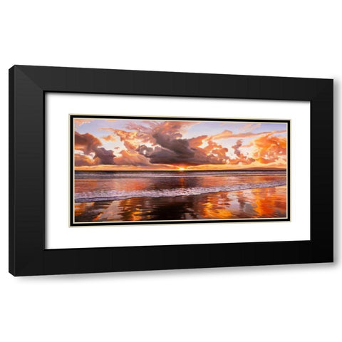 Riflessi del mattino Black Modern Wood Framed Art Print with Double Matting by Galasso, Adriano