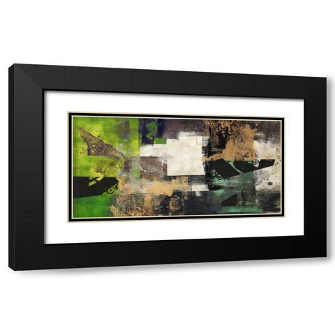Emerald Black Modern Wood Framed Art Print with Double Matting by Aprile, Alessio