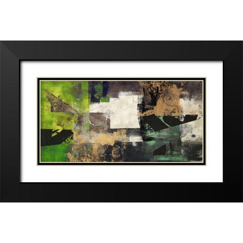 Emerald Black Modern Wood Framed Art Print with Double Matting by Aprile, Alessio