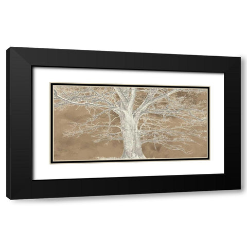 White Oak Black Modern Wood Framed Art Print with Double Matting by Aprile, Alessio