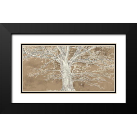 White Oak Black Modern Wood Framed Art Print with Double Matting by Aprile, Alessio