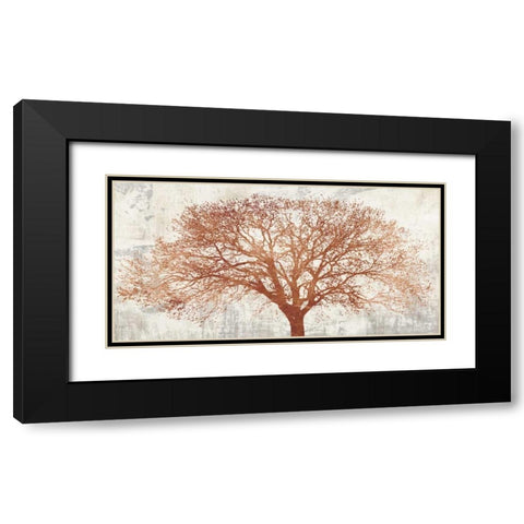 Tree of Bronze Black Modern Wood Framed Art Print with Double Matting by Aprile, Alessio