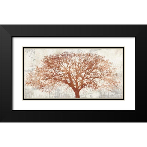 Tree of Bronze Black Modern Wood Framed Art Print with Double Matting by Aprile, Alessio
