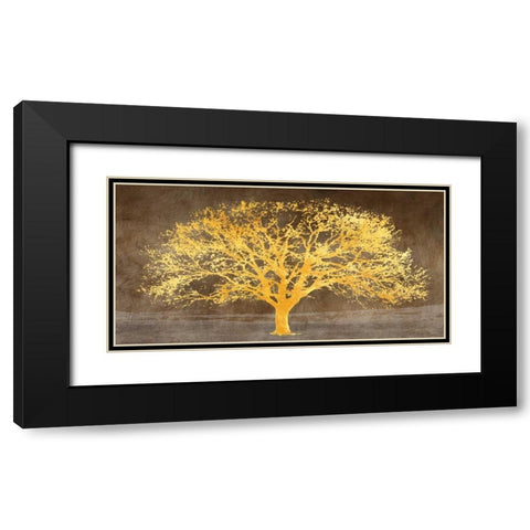 Shimmering Tree Ash Black Modern Wood Framed Art Print with Double Matting by Aprile, Alessio