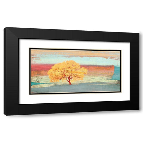 Treescape 2 Black Modern Wood Framed Art Print with Double Matting by Alessio, Aprile