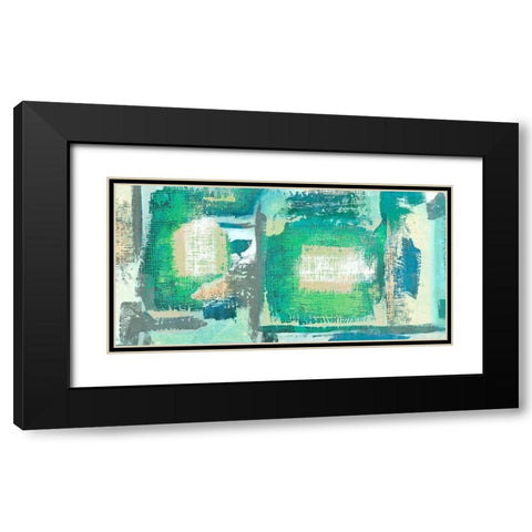 Crystalline Black Modern Wood Framed Art Print with Double Matting by Alessio, Aprile