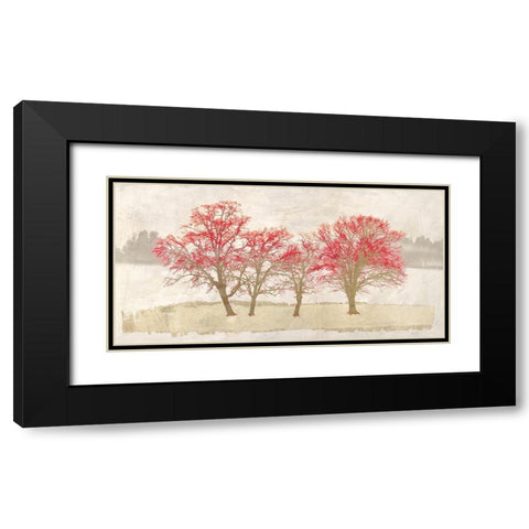 A Crimson Tale Black Modern Wood Framed Art Print with Double Matting by Alessio, Aprile