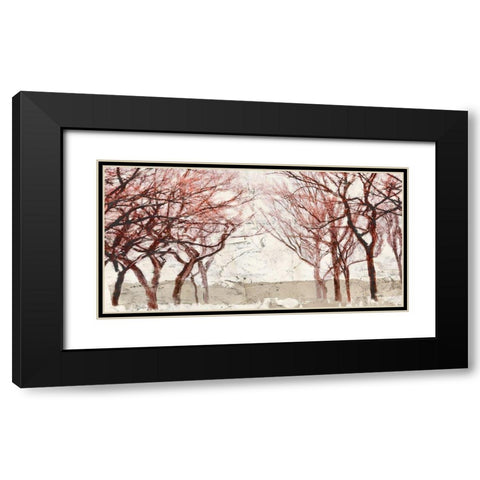 Rusty Trees Black Modern Wood Framed Art Print with Double Matting by Alessio, Aprile