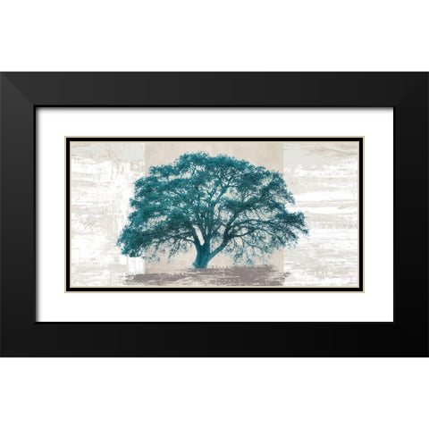 Octanium Tree Panel Black Modern Wood Framed Art Print with Double Matting by Aprile, Alessio