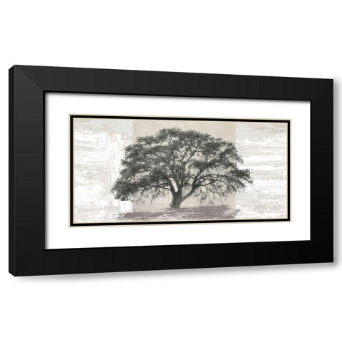 Ash Tree Panel Black Modern Wood Framed Art Print with Double Matting by Aprile, Alessio