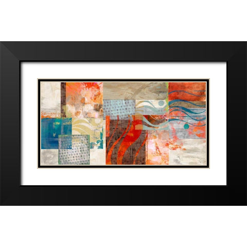 Summertime Black Modern Wood Framed Art Print with Double Matting by King, Amber