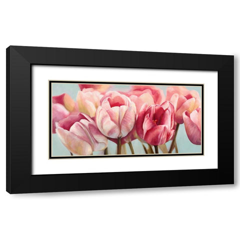 Printemps Black Modern Wood Framed Art Print with Double Matting by Ann, Cynthia