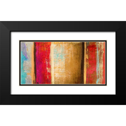 Juillet Black Modern Wood Framed Art Print with Double Matting by Baron, Alphonse
