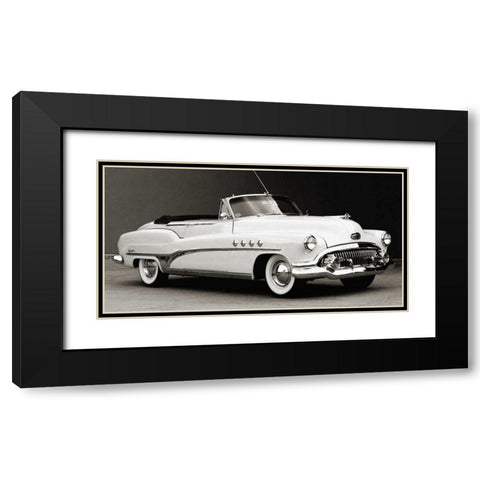 Buick Roadmaster Convertible Black Modern Wood Framed Art Print with Double Matting by Gasoline Images